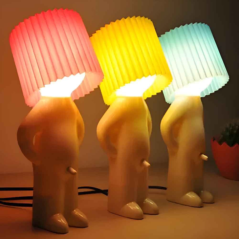 LykkeFigur | Design Tafellamp met Figuursilhouet – Warm LED – Speels & Decoratief