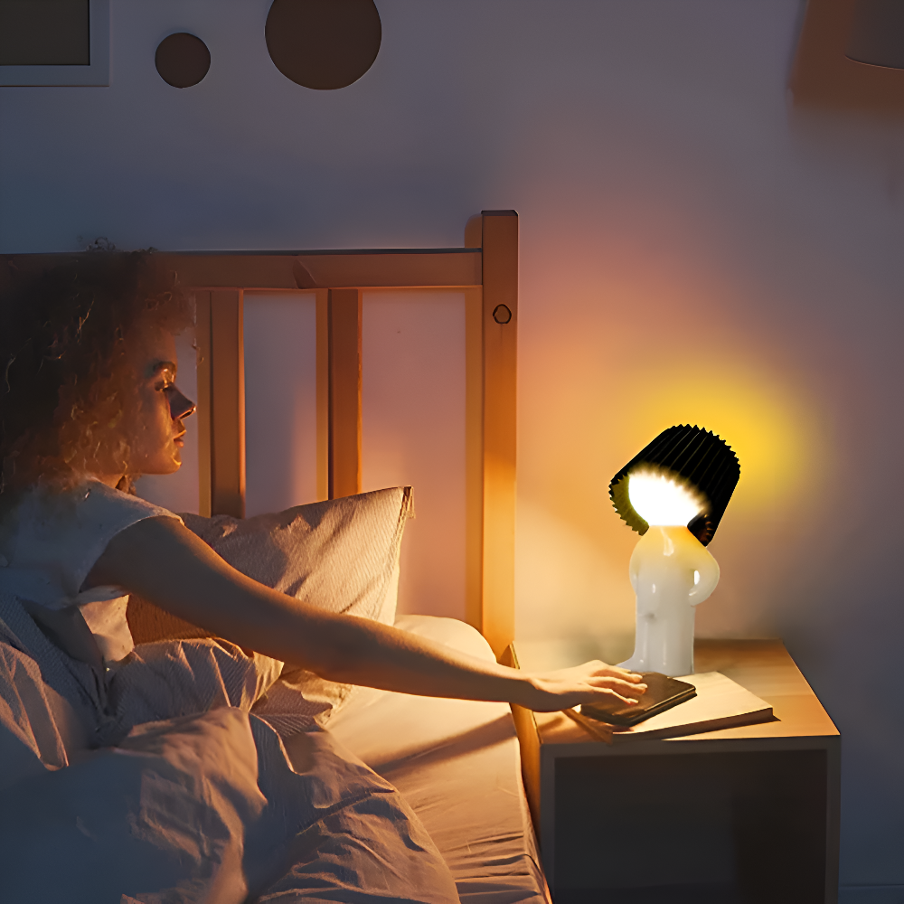 LykkeFigur | Design Tafellamp met Figuursilhouet – Warm LED – Speels & Decoratief