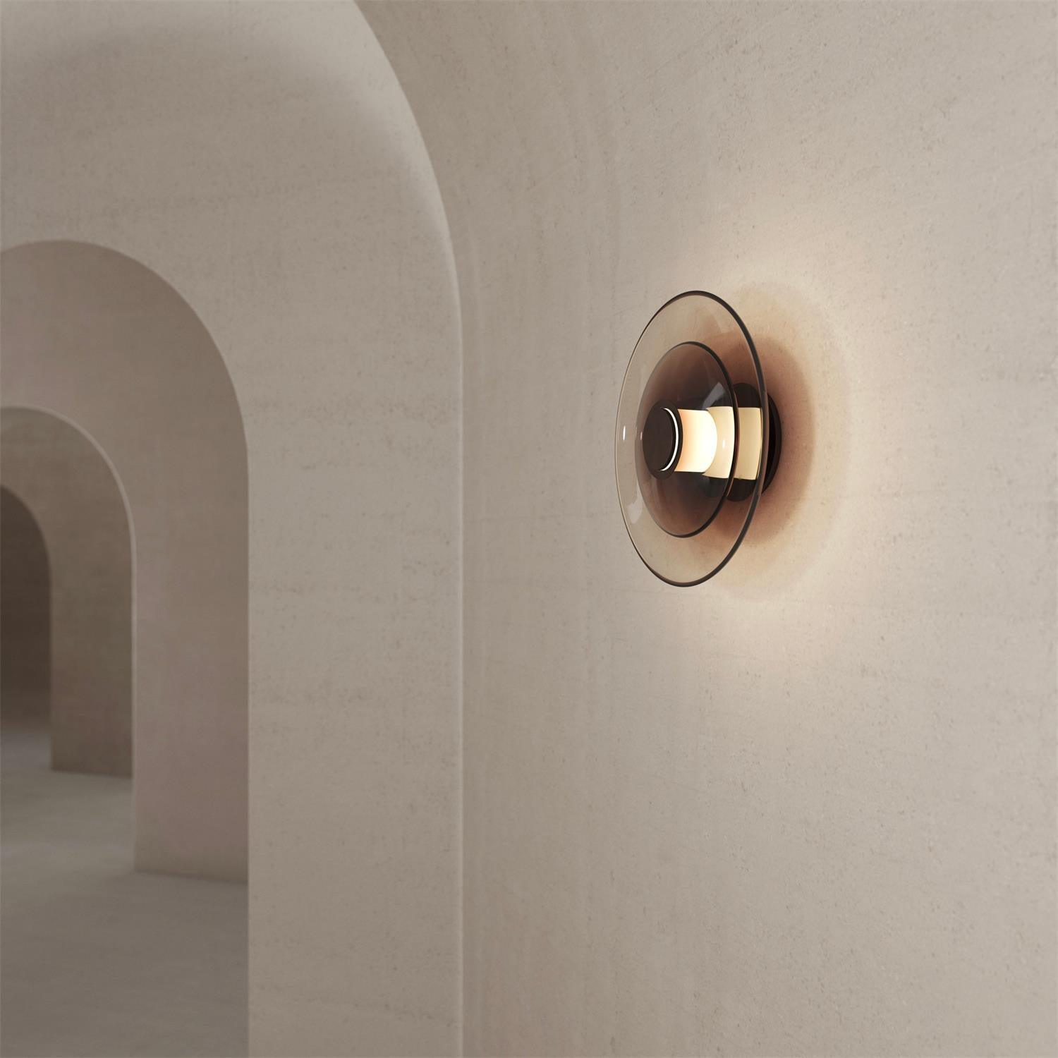 Eclisse | Luxe LED Wandlamp met Glazen Schijf – Indirecte Sfeerverlichting