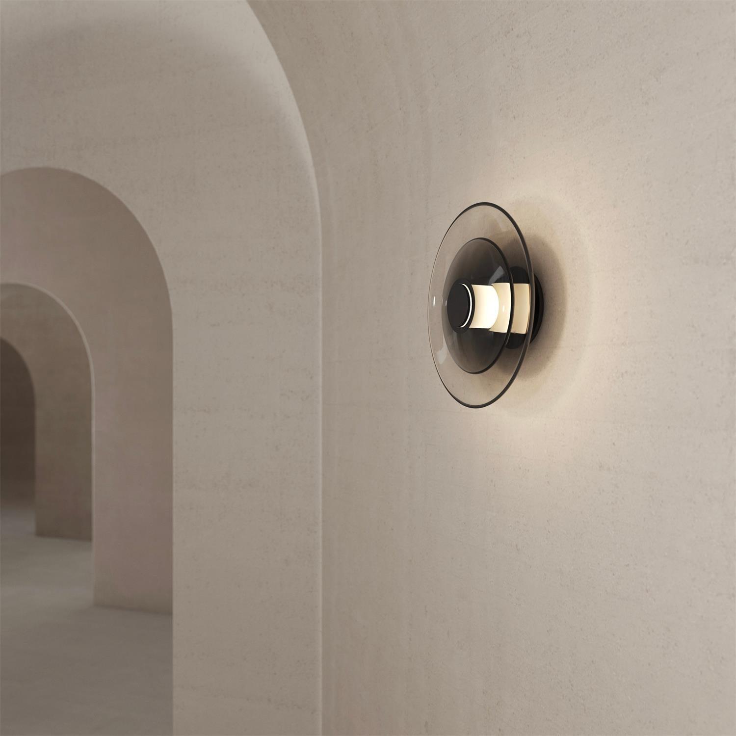Eclisse | Luxe LED Wandlamp met Glazen Schijf – Indirecte Sfeerverlichting