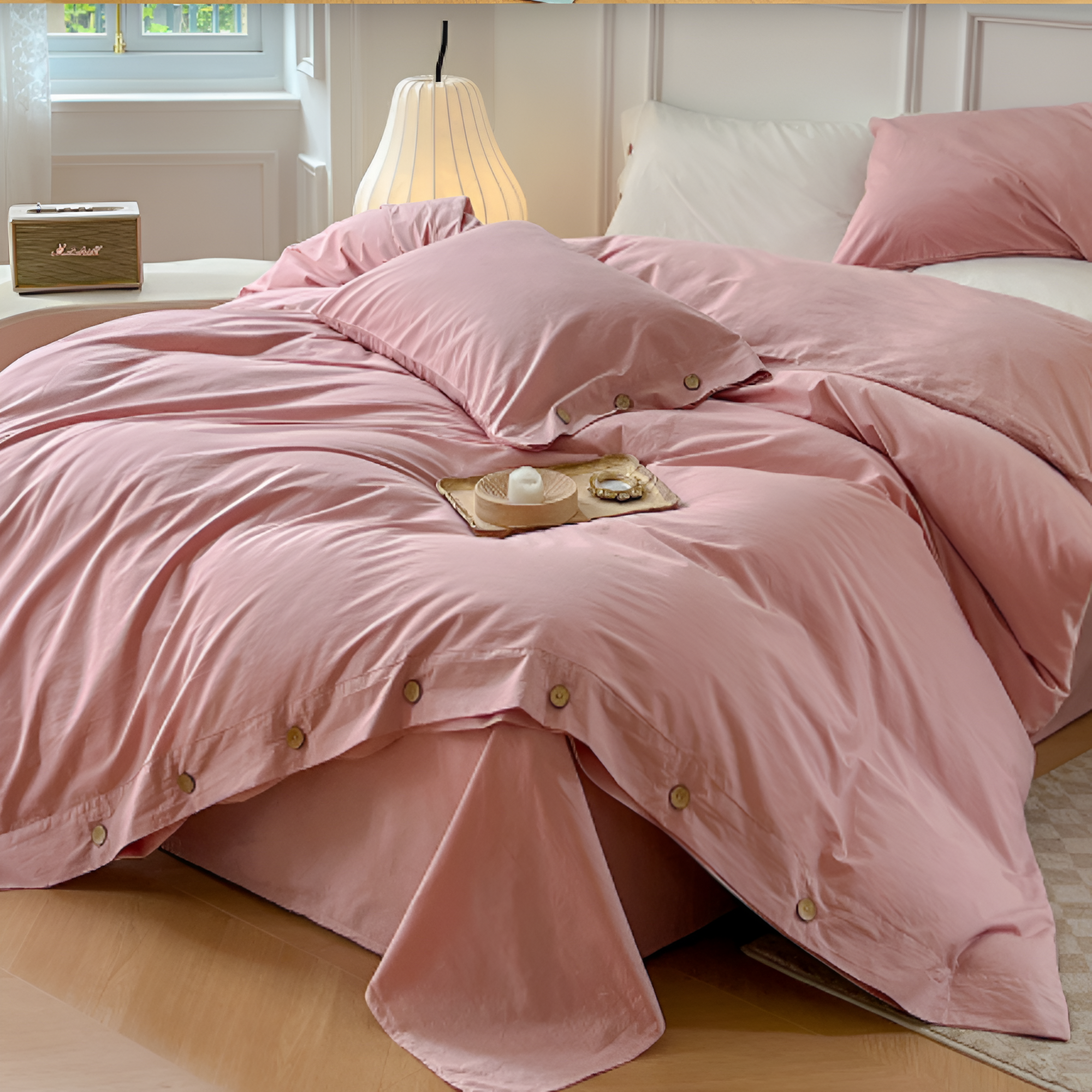 SoffioPuro | Luxe Ademende Beddengoedset – Inclusief 2 Kussenslopen – Zacht Katoen – Scandinavisch Design