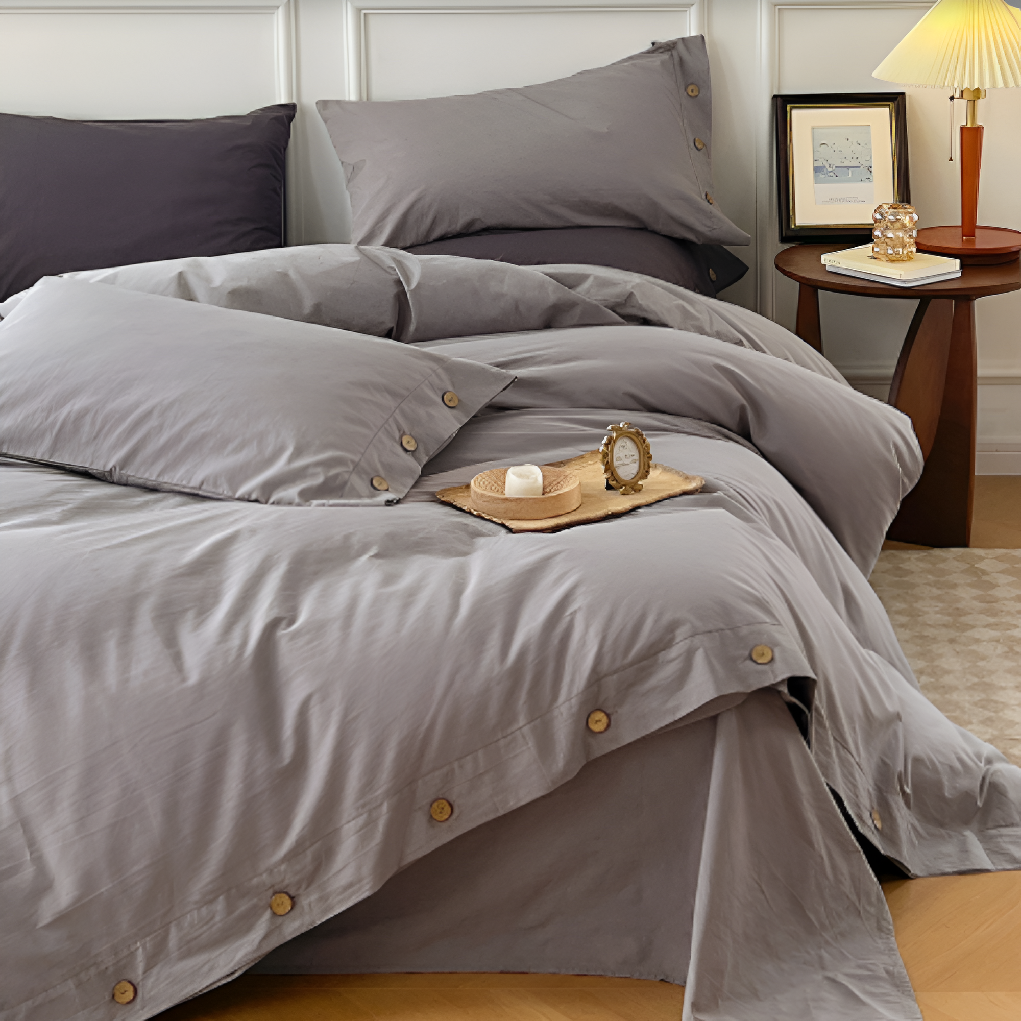 SoffioPuro | Luxe Ademende Beddengoedset – Inclusief 2 Kussenslopen – Zacht Katoen – Scandinavisch Design