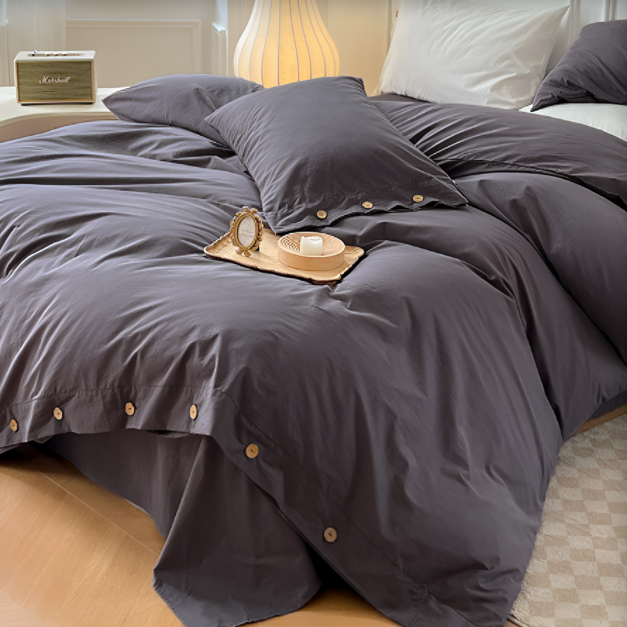 SoffioPuro | Luxe Ademende Beddengoedset – Inclusief 2 Kussenslopen – Zacht Katoen – Scandinavisch Design