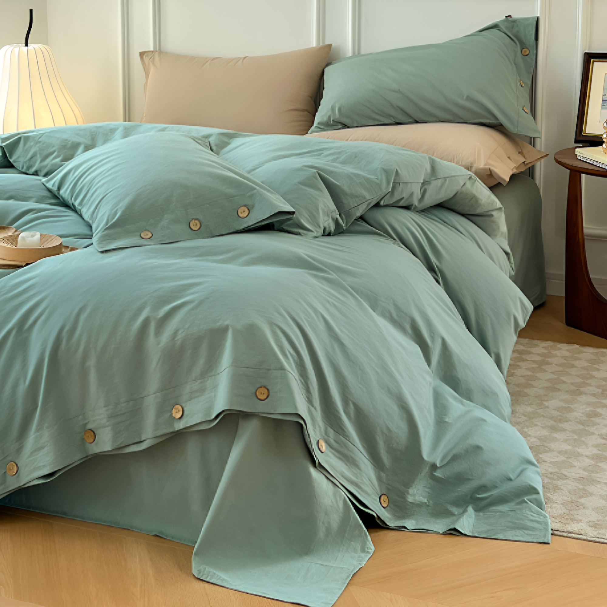 SoffioPuro | Luxe Ademende Beddengoedset – Inclusief 2 Kussenslopen – Zacht Katoen – Scandinavisch Design