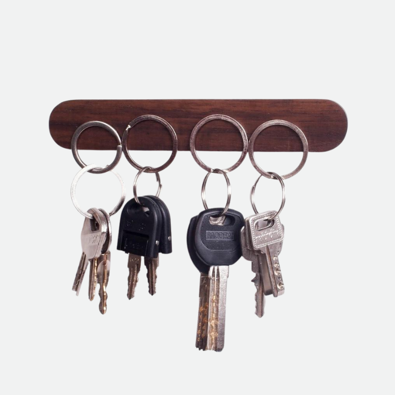 Sveva Hout | Magnetische Sleutelhouder – Beuk of Walnoot – 3 Formaten