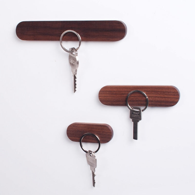 Sveva Hout | Magnetische Sleutelhouder – Beuk of Walnoot – 3 Formaten