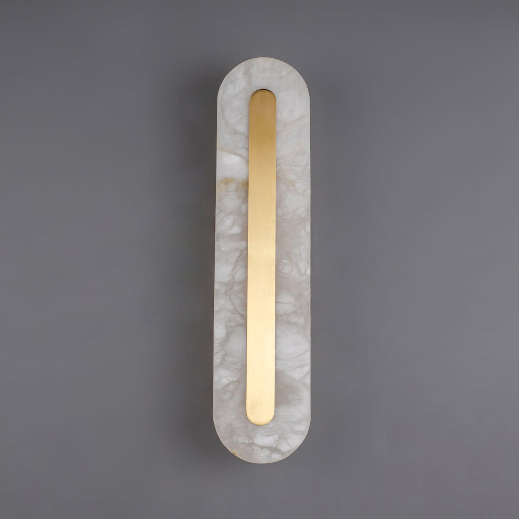 Alabastro | Luxe Wandlamp van Albast & Messing – Modern Architectonisch Design met Geïntegreerde LED