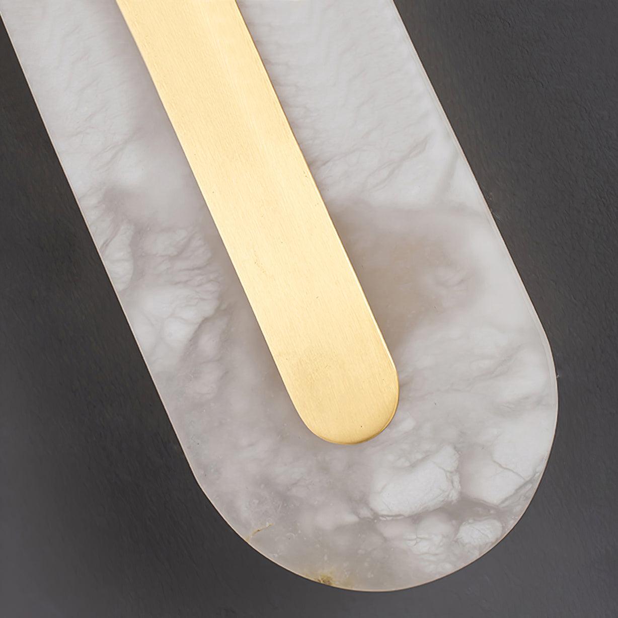 Alabastro | Luxe Wandlamp van Albast & Messing – Modern Architectonisch Design met Geïntegreerde LED