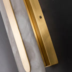 Alabastro | Luxe Wandlamp van Albast & Messing – Modern Architectonisch Design met Geïntegreerde LED