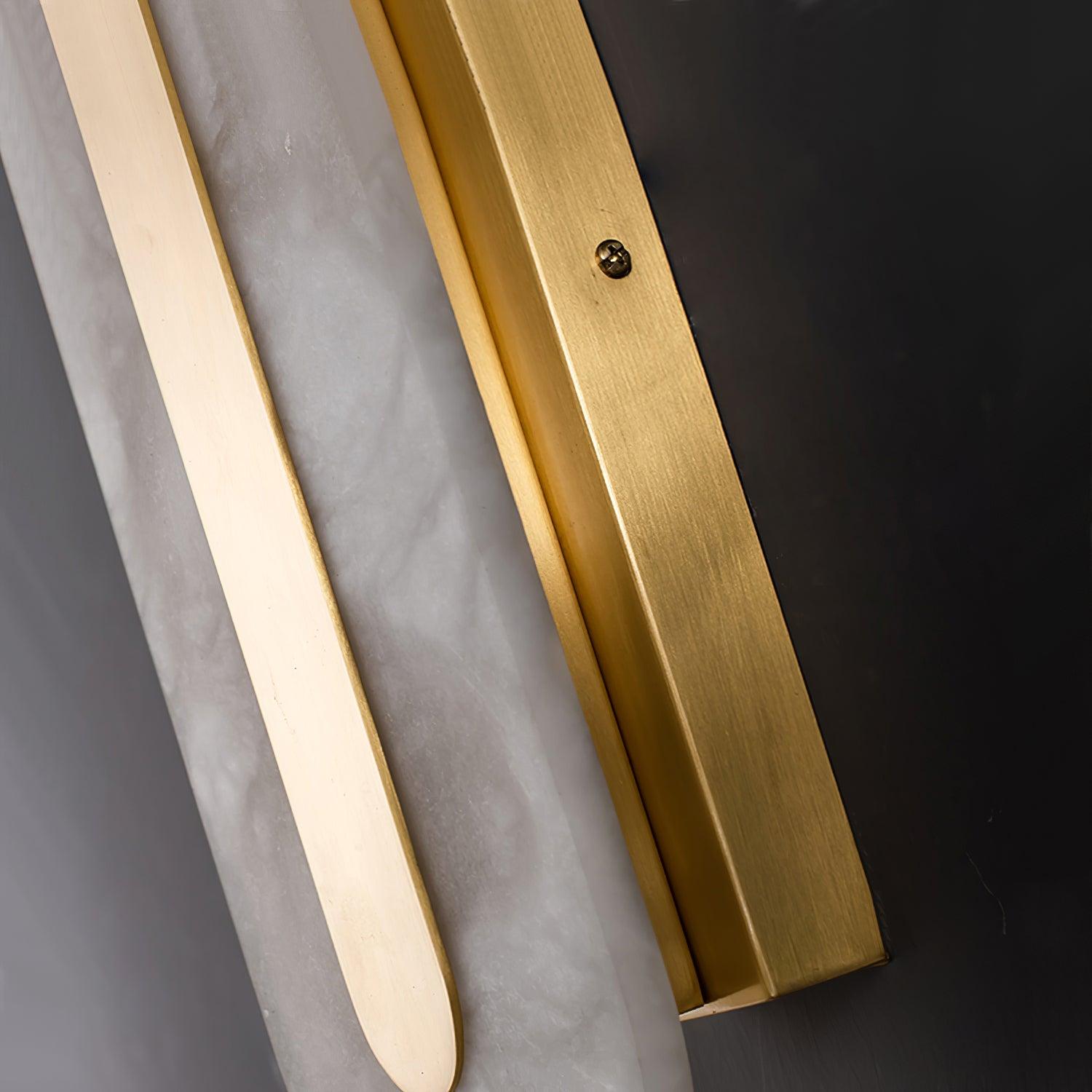 Alabastro | Luxe Wandlamp van Albast & Messing – Modern Architectonisch Design met Geïntegreerde LED