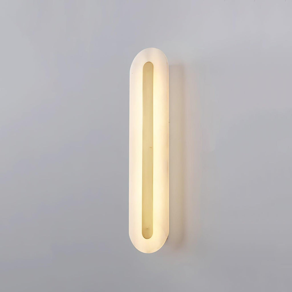 Alabastro | Luxe Wandlamp van Albast & Messing – Modern Architectonisch Design met Geïntegreerde LED