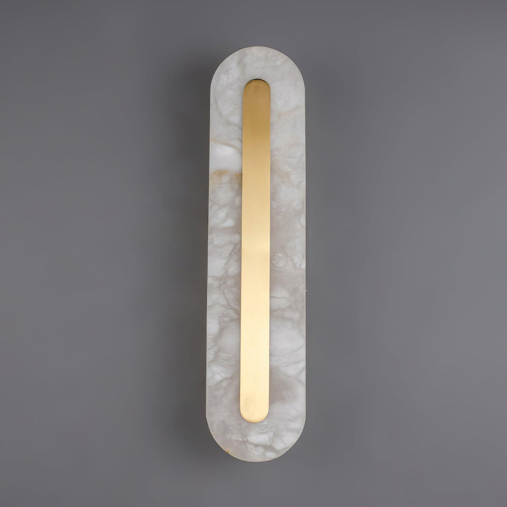 Alabastro | Luxe Wandlamp van Albast & Messing – Modern Architectonisch Design met Geïntegreerde LED