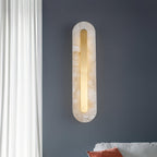 Alabastro | Luxe Wandlamp van Albast & Messing – Modern Architectonisch Design met Geïntegreerde LED