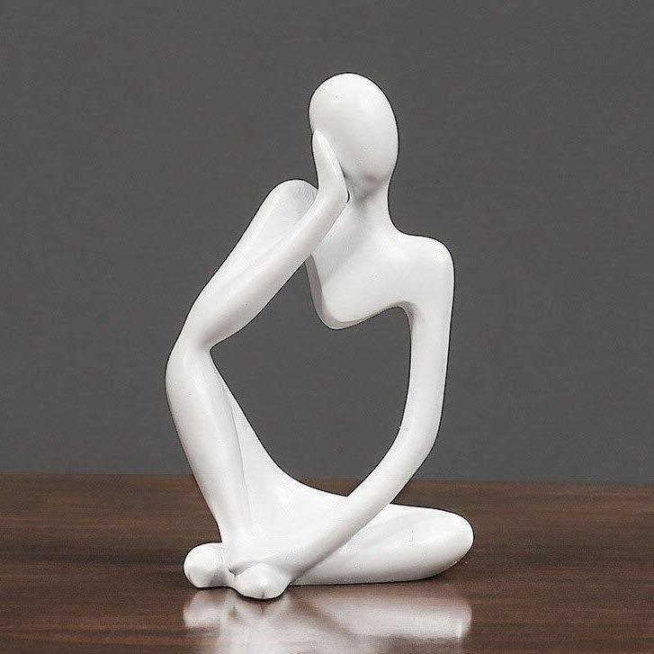 Mente | Abstracte Denker Sculptuur met Moderne Elegantie