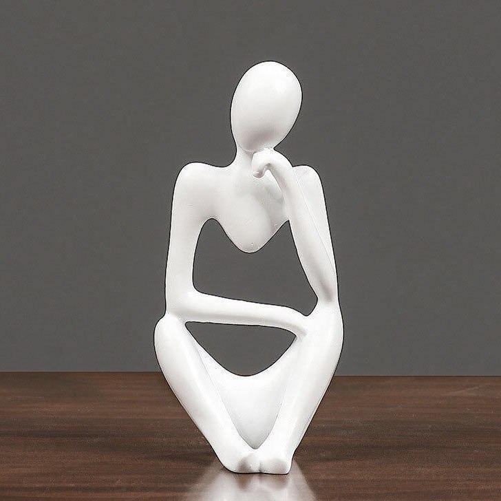Mente | Abstracte Denker Sculptuur met Moderne Elegantie