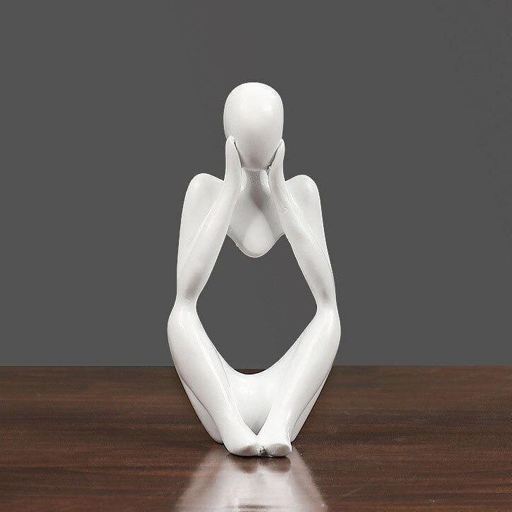 Mente | Abstracte Denker Sculptuur met Moderne Elegantie
