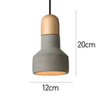 Cembo | Rustieke Hanglamp van Cement en Hout