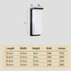 Garda | Moderne Buitenwandlamp – IP65 Weerbestendig Aluminium Design met Krachtige LED