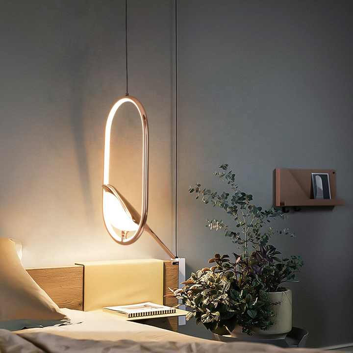 Uccello Oro | Design Hanglamp – Gouden Vogelaccent – Acryl & Metaal