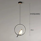 Uccello Oro | Design Hanglamp – Gouden Vogelaccent – Acryl & Metaal