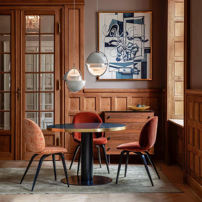 Sfera d'Oro | Deense Design Hanglamp – Messing & Zwart – Verstelbare Kappen – E27