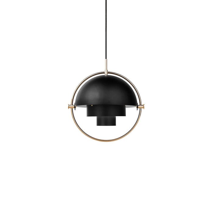 Sfera d'Oro | Deense Design Hanglamp – Messing & Zwart – Verstelbare Kappen – E27