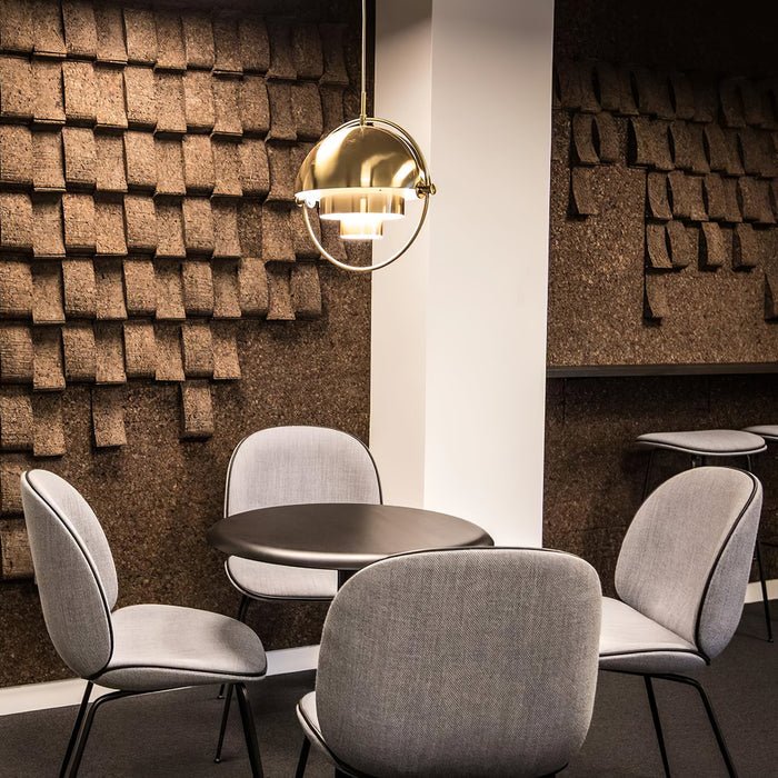 Sfera d'Oro | Deense Design Hanglamp – Messing & Zwart – Verstelbare Kappen – E27