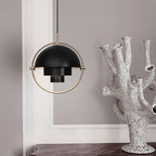 Sfera d'Oro | Deense Design Hanglamp – Messing & Zwart – Verstelbare Kappen – E27