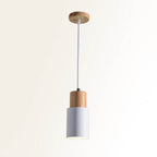Otis | Cilinder Hanglamp – Metaal & Hout – Modern Design