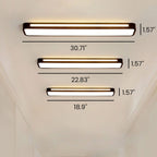 Rettango | Ultra-slanke LED Plafondlamp – Minimalistisch Rechthoekig Design van IJzer & Acryl