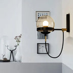 Lanza | Retro Wandlamp met Glazen Bol