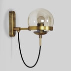 Lanza | Retro Wandlamp met Glazen Bol