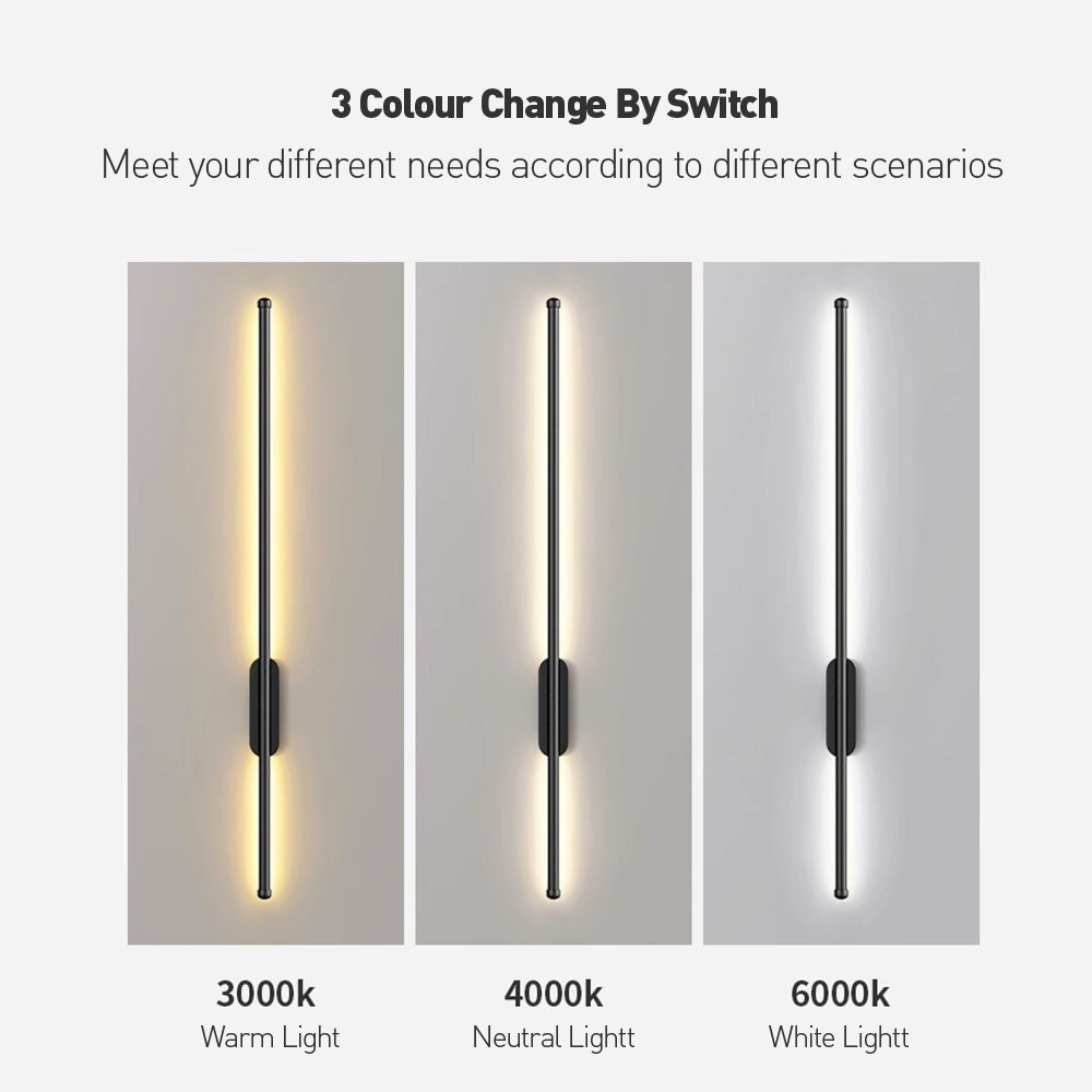 Verticale LED Wandlamp – Lineair Design | Stria