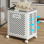 Smidig | Opvouwbare Wasmand met Wieltjes – Ruimtebesparend & Mobiel Design