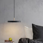 Sottile | Ultra-slanke Design Hanglamp – Minimalistisch Schijfontwerp van Aluminium & IJzer met Messing Accenten