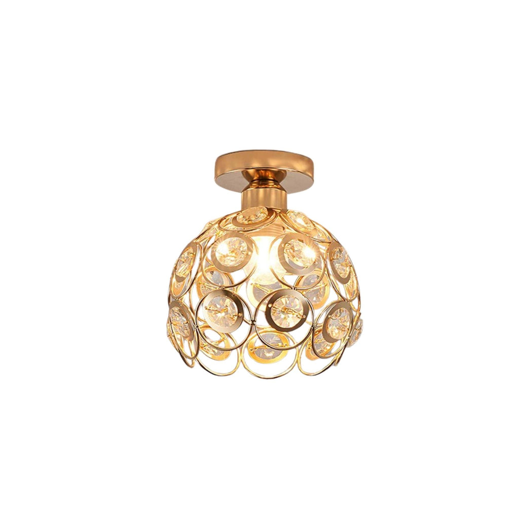 Bijou | Compacte Plafondlamp met Kristallen – Sfeervol Lichtpatroon