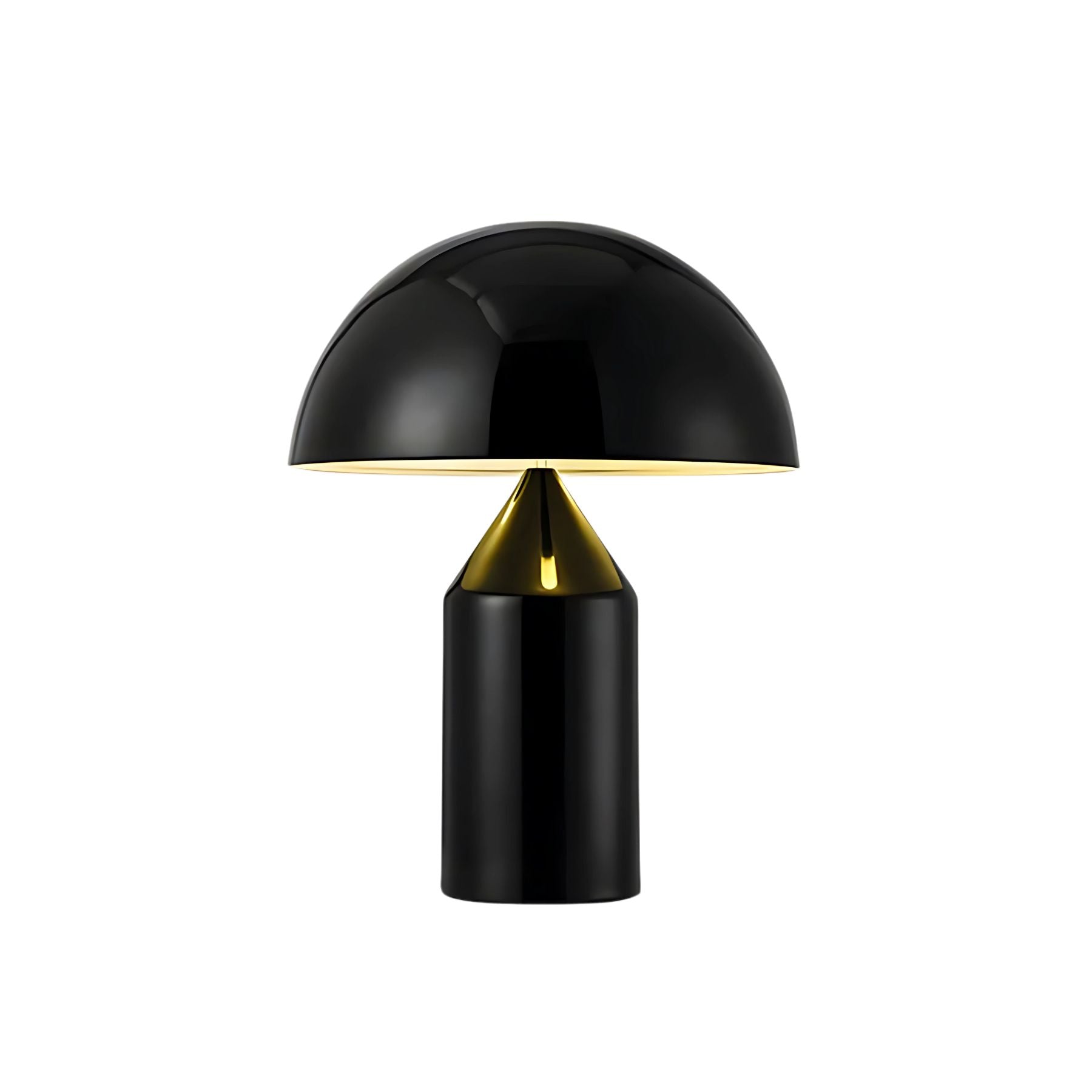 Juno | Moderne Mushroom Tafellamp – Elegant Metaal & Glas met E27 Fitting