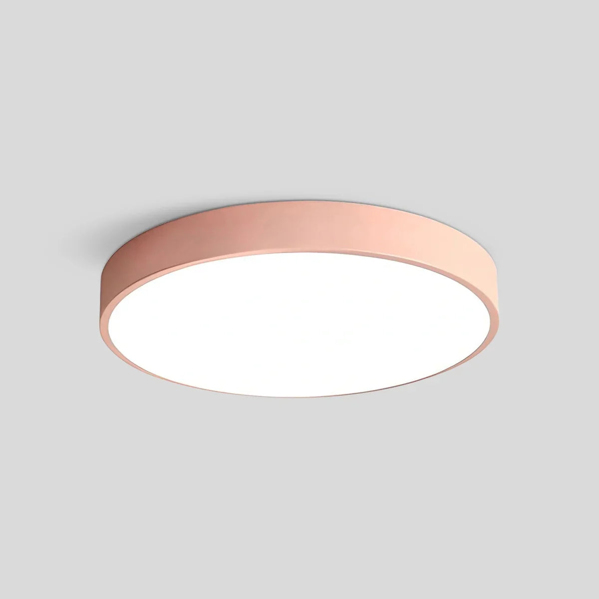 Platte LED Plafondlamp – Kleurrijk Design – Rond | Pastello
