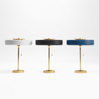 Mino | Luxe Retro Tafellamp – Modern Design met Gouden Basis & Klassiek Trekkoord