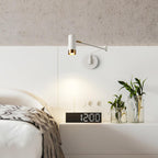 Vittorio | Verstelbare Wandlamp – Metaal met Draaibare Arm – Zwart of Wit met Goud