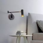 Vittorio | Verstelbare Wandlamp – Metaal met Draaibare Arm – Zwart of Wit met Goud
