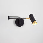 Vittorio | Verstelbare Wandlamp – Metaal met Draaibare Arm – Zwart of Wit met Goud