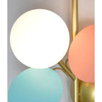 Fiorina | Artistieke Design Wandlamp – Abstract Bloemmotief met Pastelkleurige Schijven