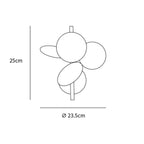 Fiorina | Artistieke Design Wandlamp – Abstract Bloemmotief met Pastelkleurige Schijven