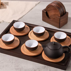 Komorebi | Japanse Houten Onderzetter Set