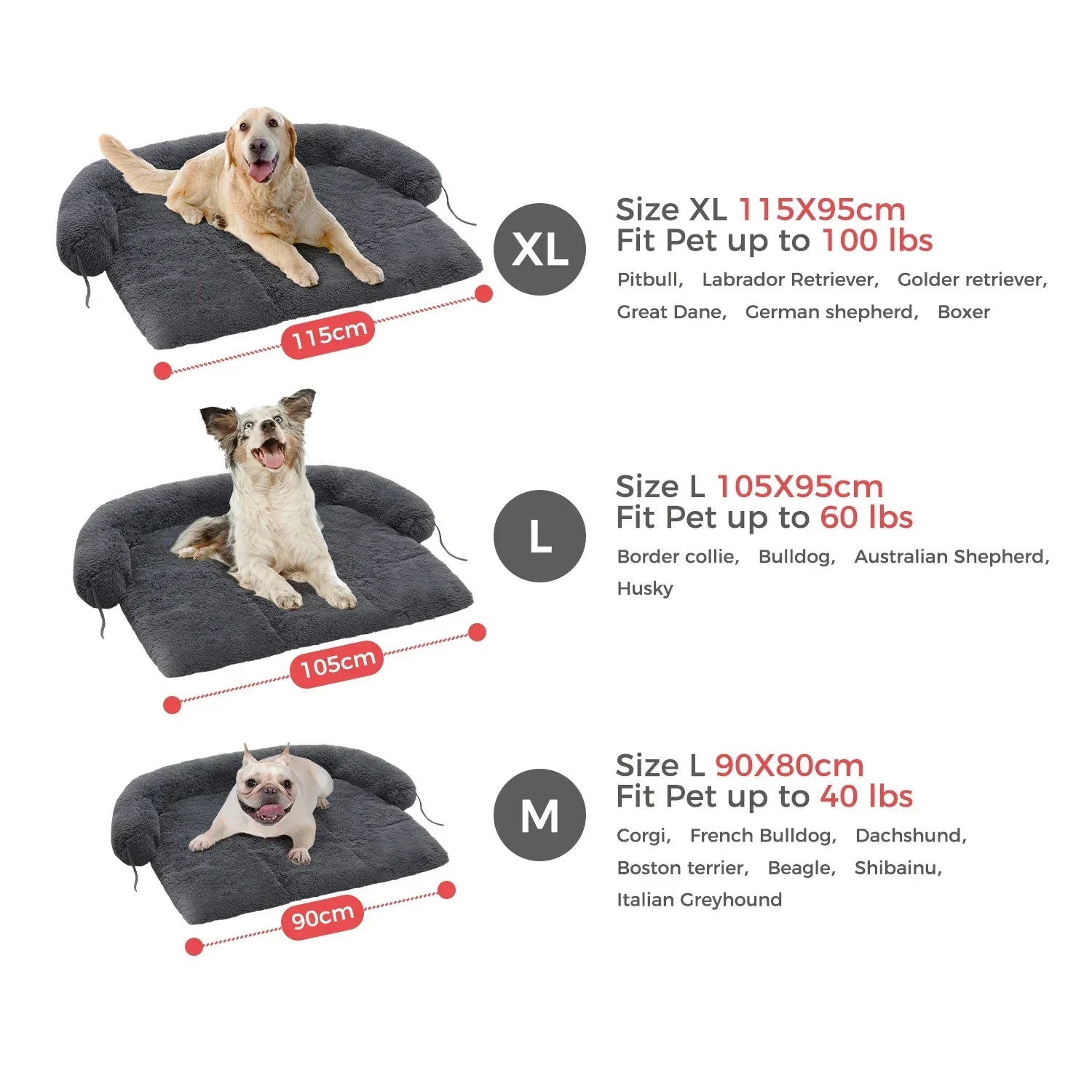 Gutekissen® stoffen hondenbed hondenbank hondenkussen - duurzame materialen en hoge kwaliteit NEO (L - 90x75, Paars Gutekissen® stoffen hondenbed hondenbank hondenkussen - duurzame materialen en hoge kwaliteit NEO (L - 90x75, Paars