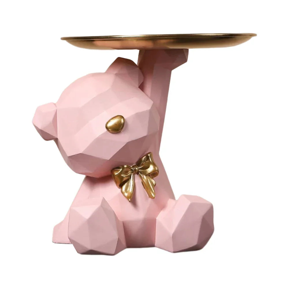 Kumagawa | Geometrisch Berenfiguur – Artistiek Sculptuur & Sleutelhouder