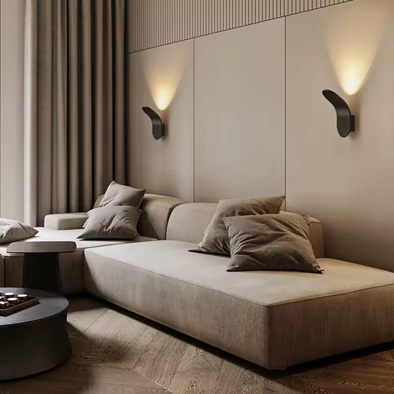Moderne LED Wandlamp – Geborsteld Aluminium | Solviera