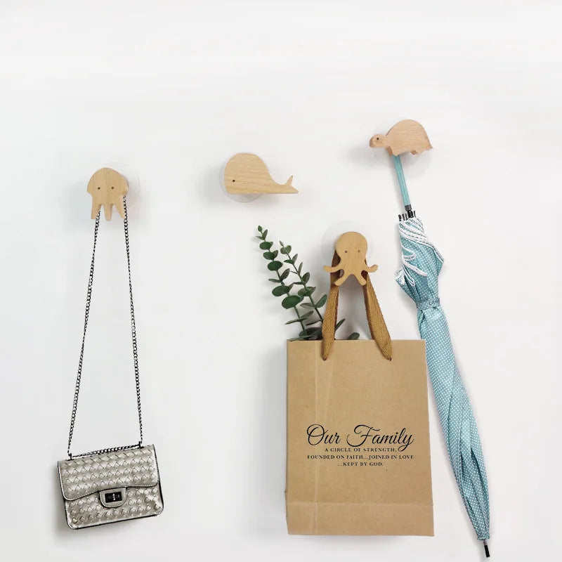 ZooHooks | Speelse Houten Wandhaken met Dierenmotieven