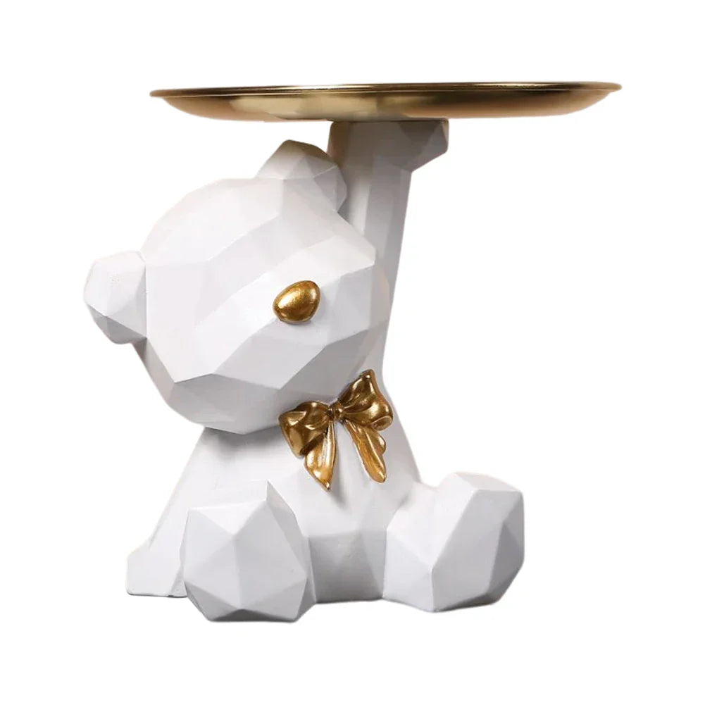 Kumagawa | Geometrisch Berenfiguur – Artistiek Sculptuur & Sleutelhouder